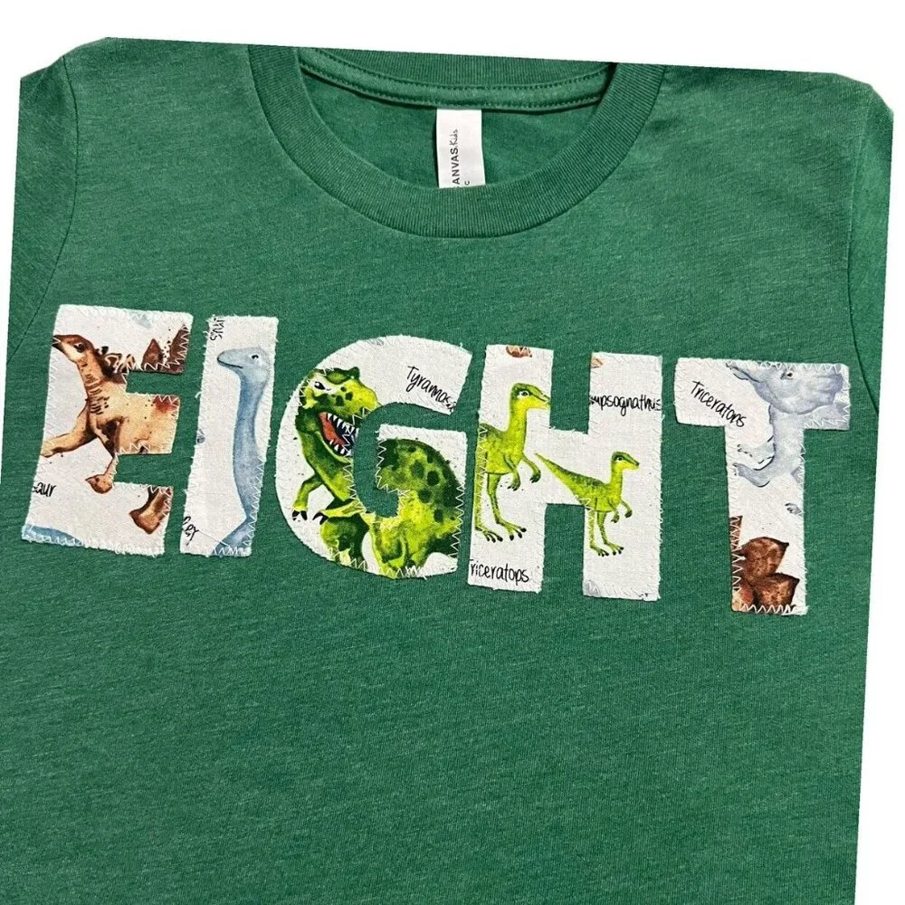 Small Shop 6-8Y Dinosaur “Eight” Birthday Shirt
